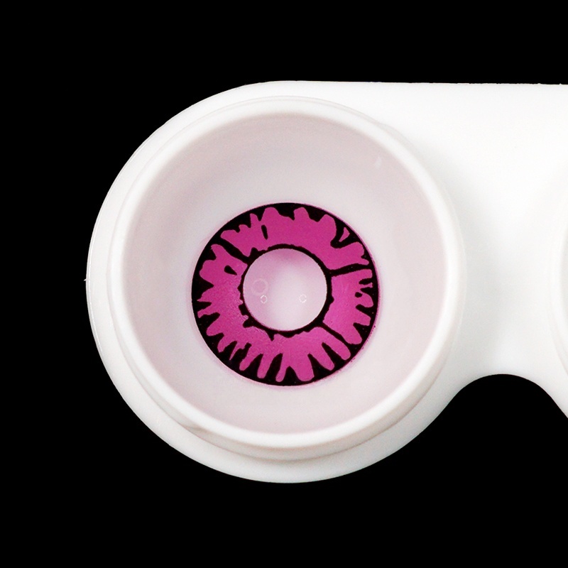 Uniieye enchanted pink Halloween Cosplay Colored Contact Lenses | 1 Year